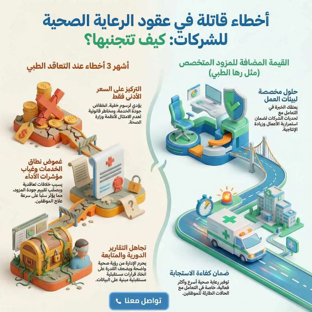 أخطاء شائعة عند توقيع عقود الرعاية الصحية